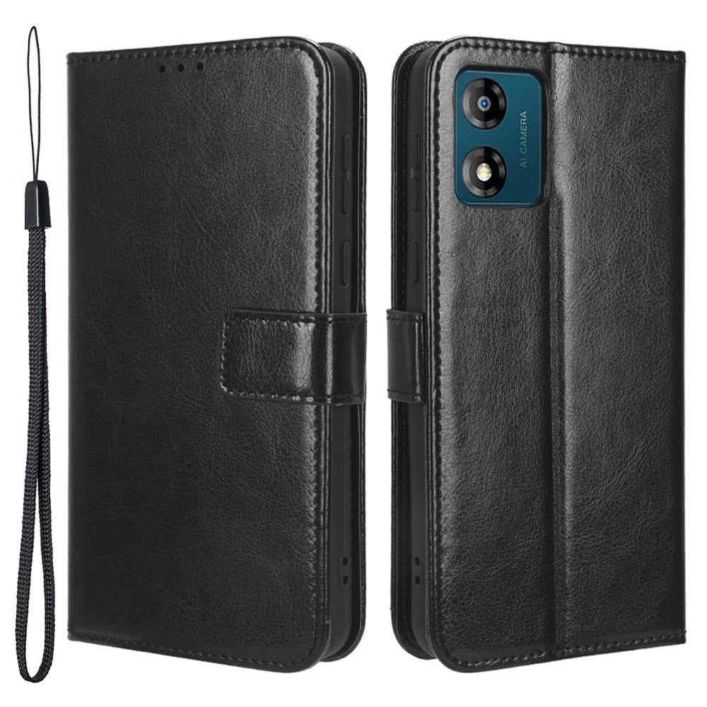 For Motorola Moto E13 4G Phone Stand Case PU Leather Crazy Horse Texture Wallet Phone Cover For Motorola Moto E13 4G Phone Stand Case PU Leather Crazy Horse Texture Wallet Phone Cover